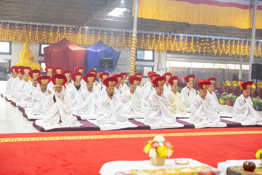 Day Seven AM: The Cotton Clad Procession and Homage to the Gurus